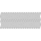 Groovy Board - 10in. Stripes Left Template - Sewingmachinesplus.com