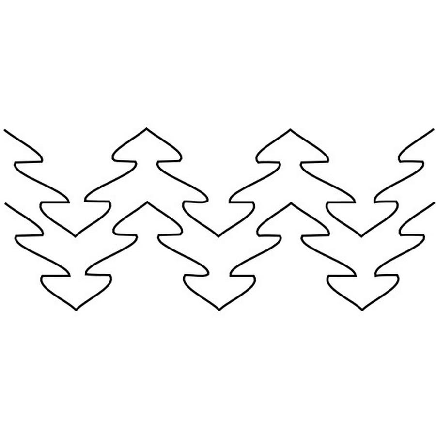 Groovy Board - 10in. Trees Quilting Template