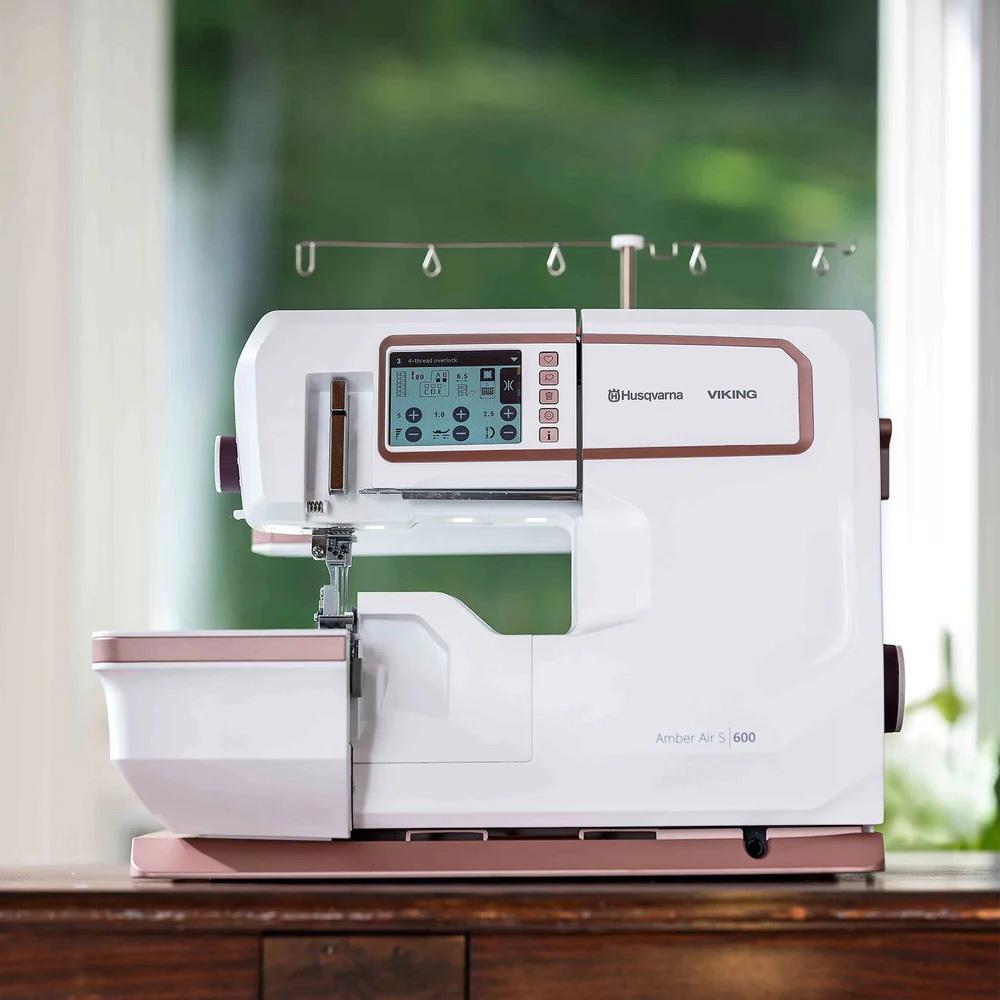 Husqvarna Viking Amber Air S600 Coverlock - Sewingmachinesplus.com