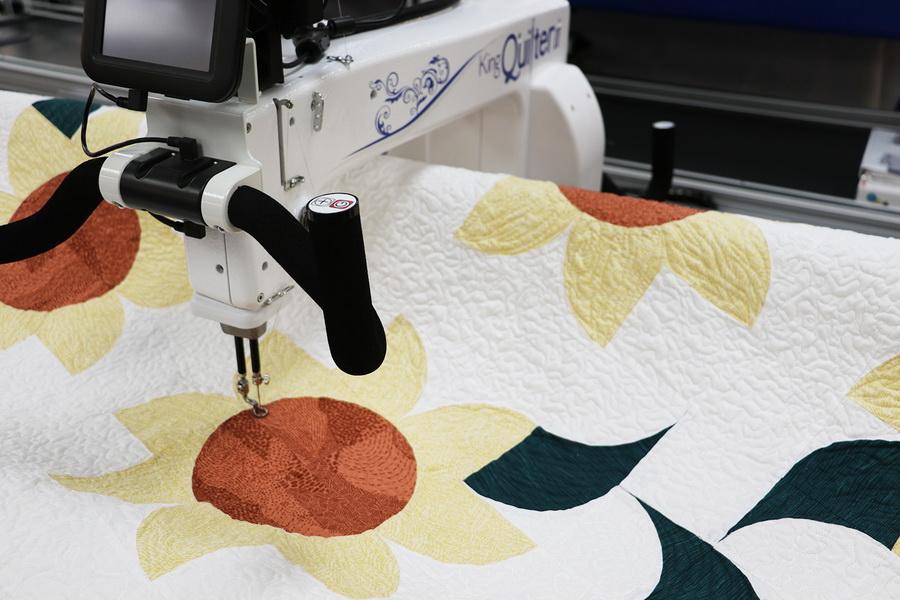 Ready to Sew Sunflower Wall Hanging Pre - cut Quilt Kit - Sewingmachinesplus.com