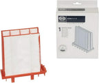 SEBO vacuum filter Micro/Hospital-grade for AIRBELT C/K; white filter media in a red frame.