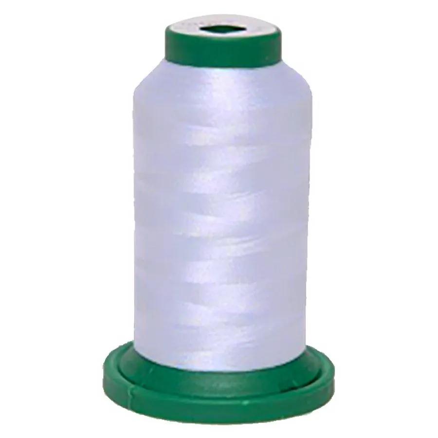 Fine Line Thread spool by Exquisite, white, 1500m on green bobbin
