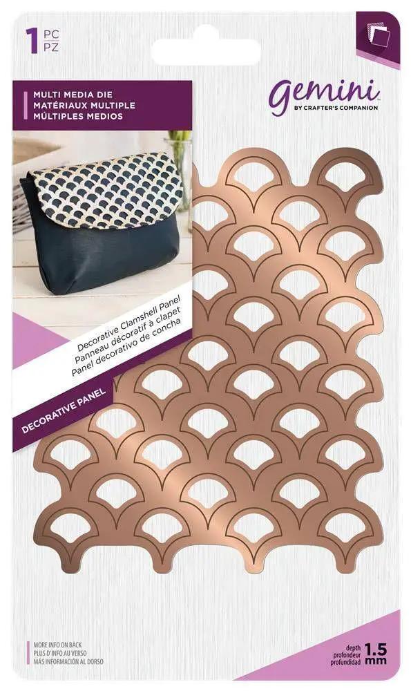Gemini Multi Media Metal Die - Decorative Clamshell Panel - Sewingmachinesplus.com