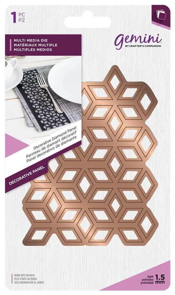 Gemini Multi Media Metal Die - Decorative Diamond Panel - Sewingmachinesplus.com