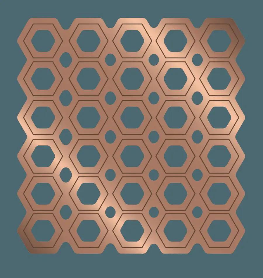 Gemini Multi Media Metal Die - Decorative Honeycomb Hexagon Panel - Sewingmachinesplus.com