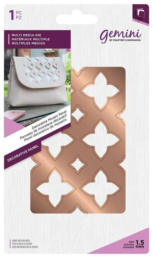 Gemini Multi Media Die - Decorative Mosaic Panel - Sewingmachinesplus.com