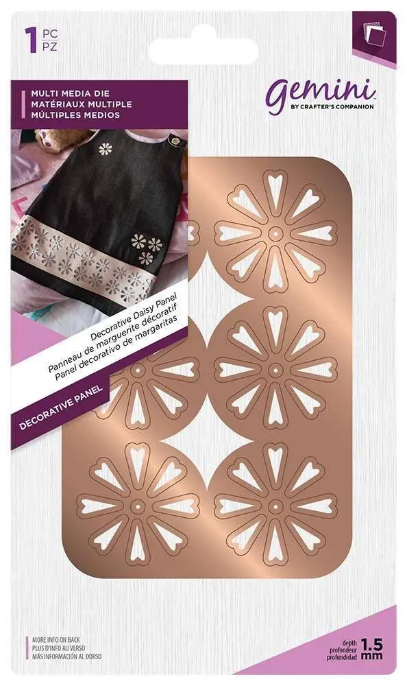 Gemini Multi Media Die - Decorative Daisy Panel - Sewingmachinesplus.com