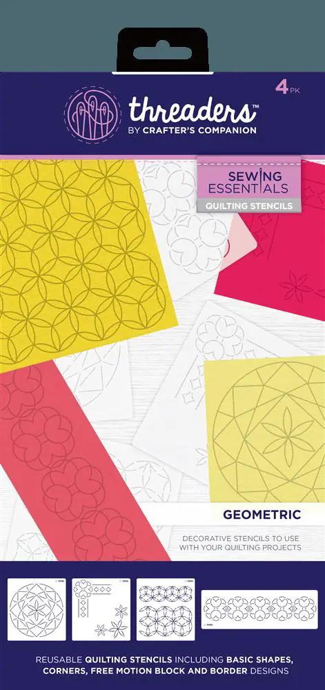 Threaders Quilting Stencils - Geometric