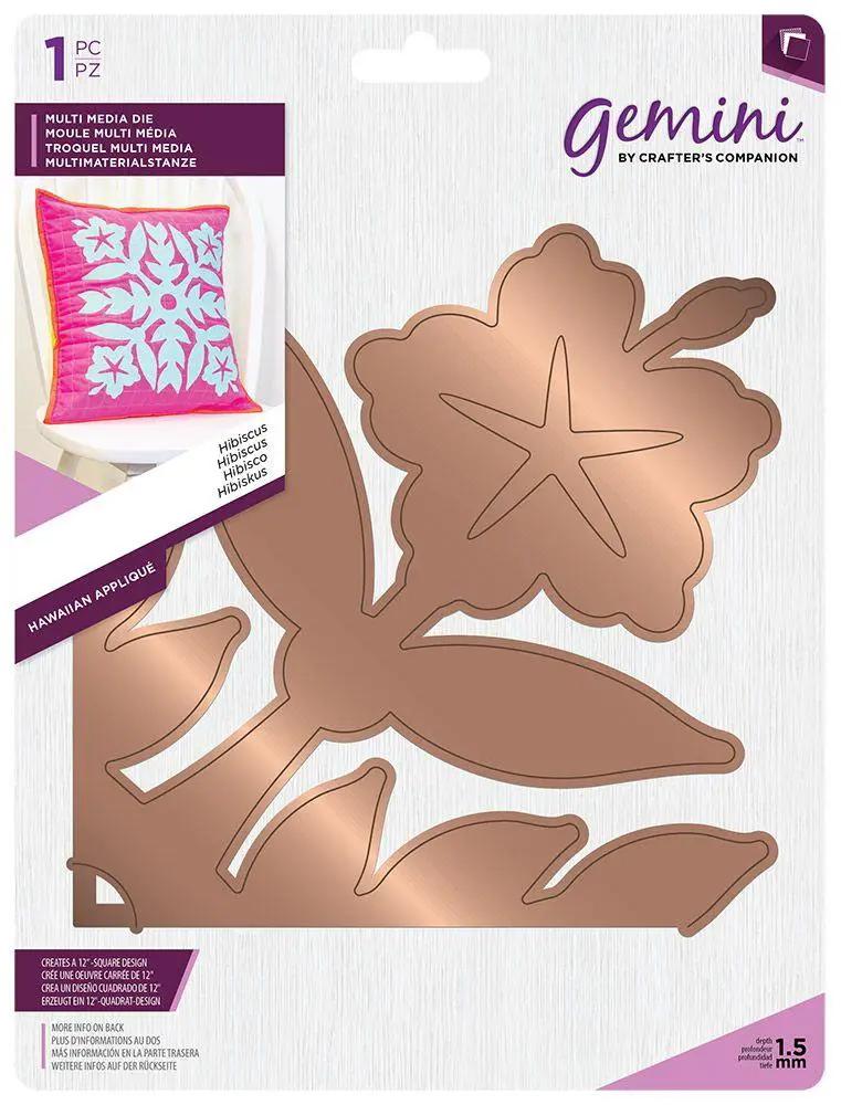 Gemini Multi Media Hawaiian Applique Die - Hibiscus - Sewingmachinesplus.com