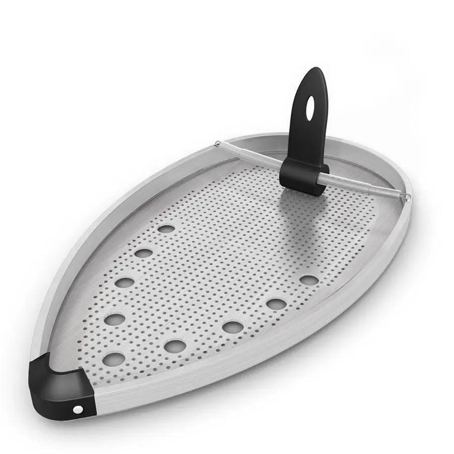 Laurastar Softpressing soleplate for ironing board cover with perforated metal base and black mounting handle