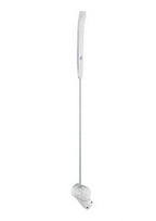 Laurastar Final Touch Garment Hanger stand, white metal with tall slim rod and round base