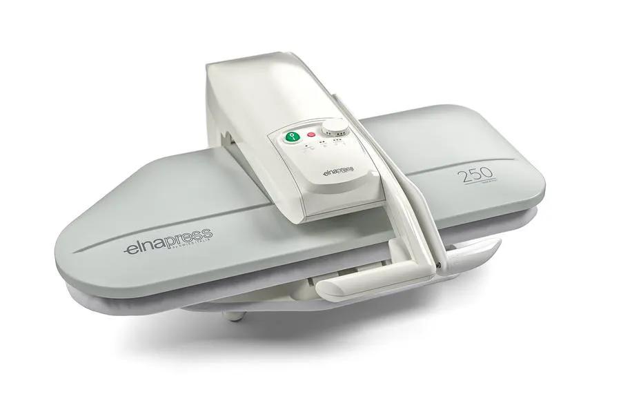 Elna Elnapress EP250 steam press in white and gray with control panel