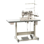 Reliable 2100IF Flat Bed Interlock Direct Drive Motor, Cover Stitch with Assembled Table and Uberlight 3100TL Light Lamp