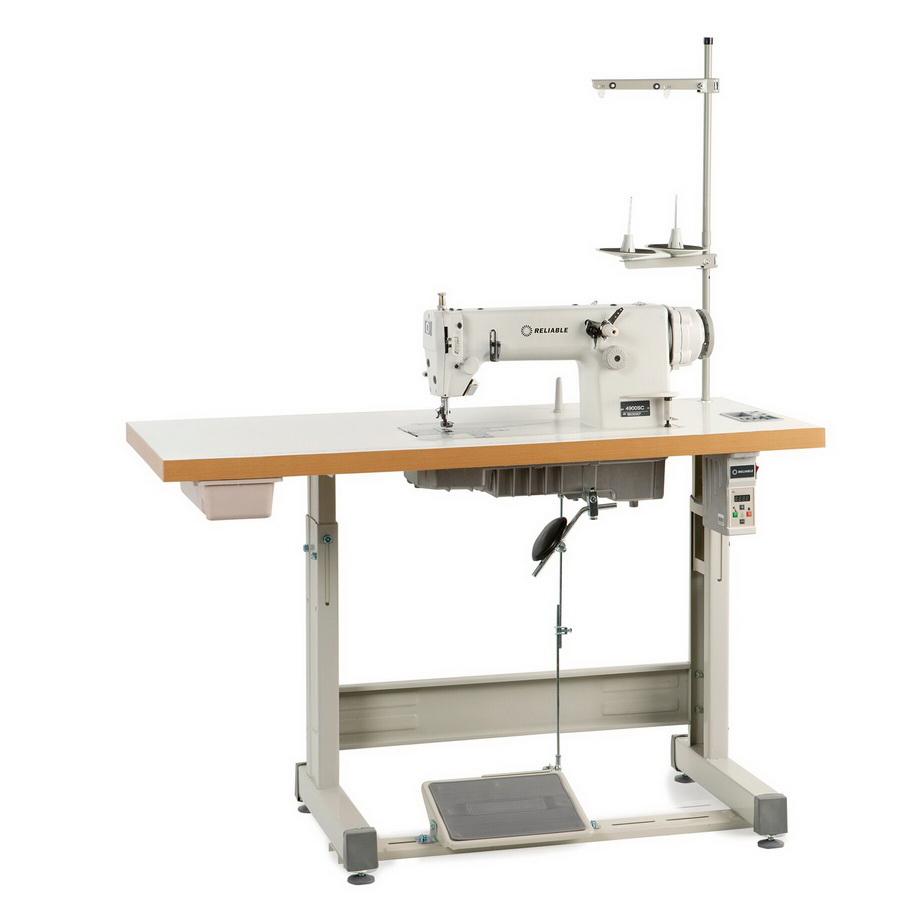 Reliable 4900SC Single Needle Double Chainstitch with Direct Drive Motor Sewing Machine - Uberlight 3100TL Light Lamp Included