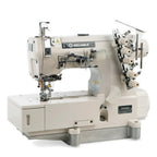 Reliable 2100IF Flat Bed Interlock Direct Drive Motor, Cover Stitch with Assembled Table and Uberlight 3100TL Light Lamp