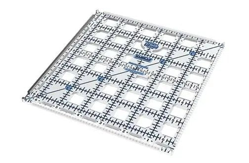 Grace TrueCut Ruler Combo by Grace Company, clear acrylic quilting ruler with blue grid markings