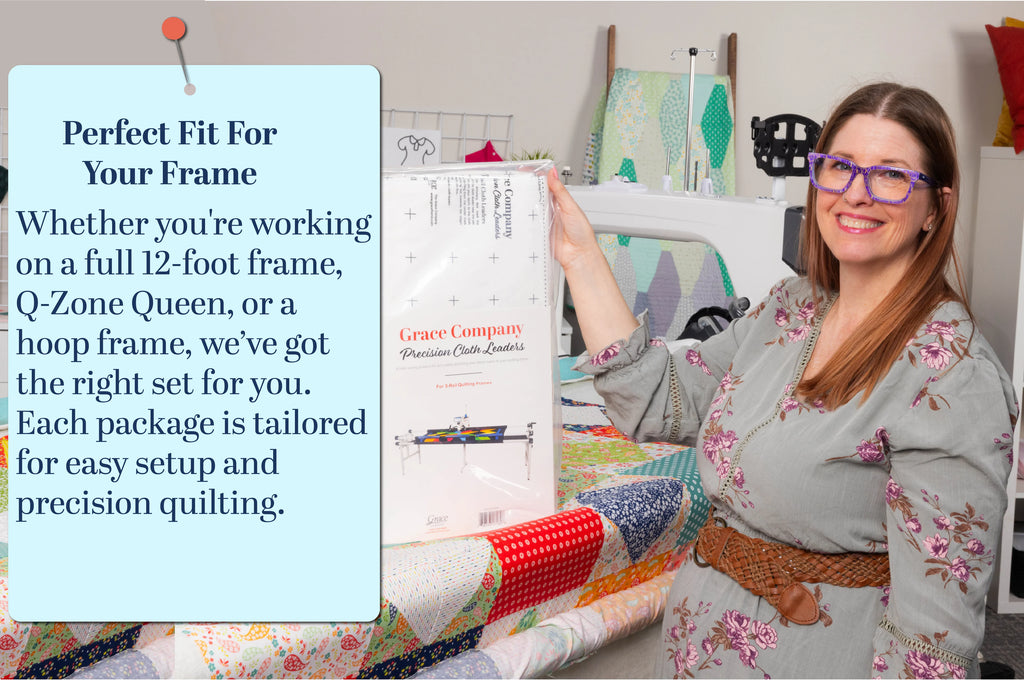 Grace Start-Right Cloth Leaders for quilting frames
