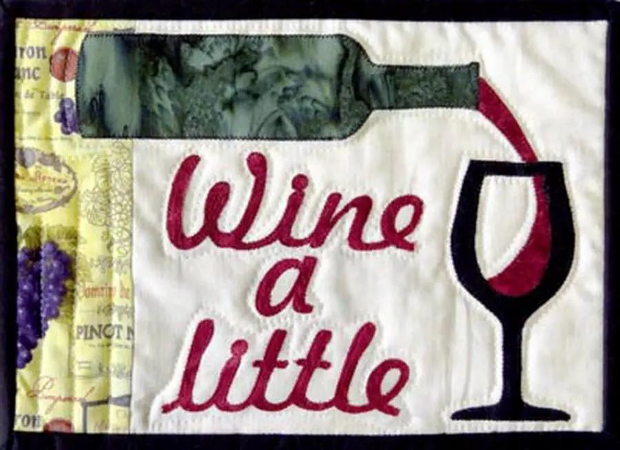 Quilter's Paradise Wine A Little Mug Rug Fabric Kit - Sewingmachinesplus.com