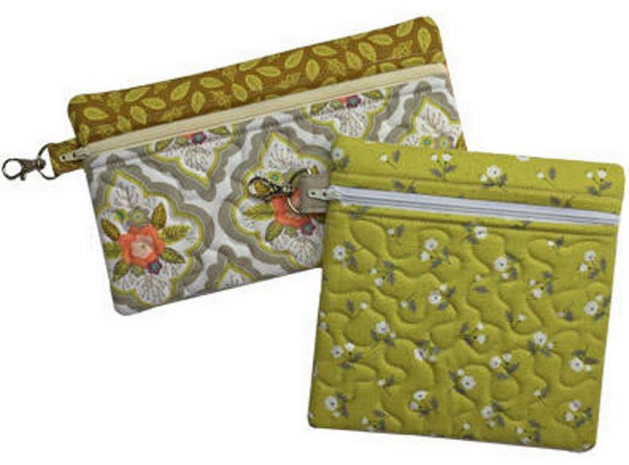 Embroidery Garden Zippered Bags Set