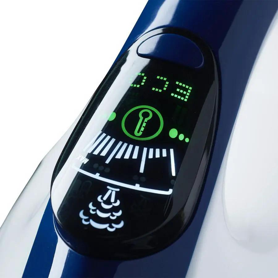 Reliable Maven 120IS ironing system iron with digital display and blue body