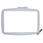 Sew Tech embroidery hoop 240mm x 150mm with grey frame and purple latch
