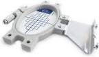 Sew Tech embroidery pocket hoop, 20mm x 60mm, gray metal frame with mounting bracket