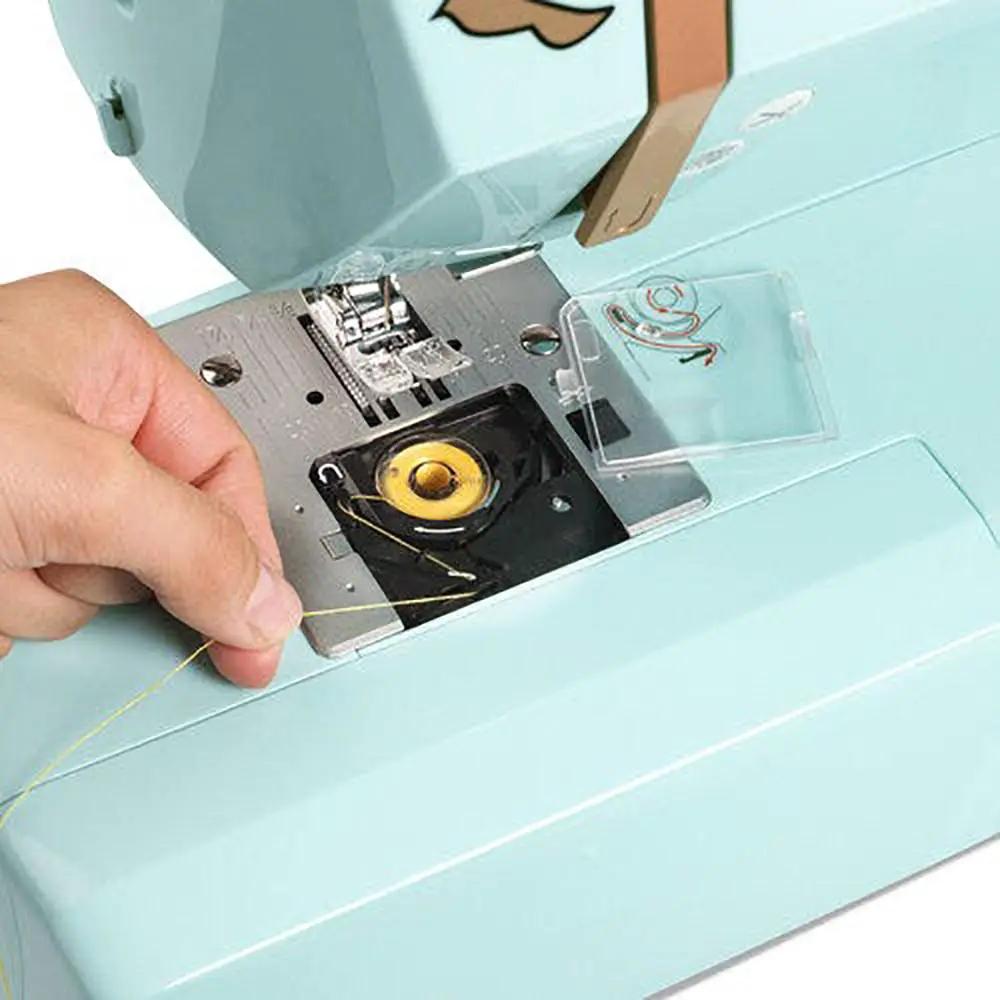 EverSewn Sparrow 30S sewing machine in teal with extension table