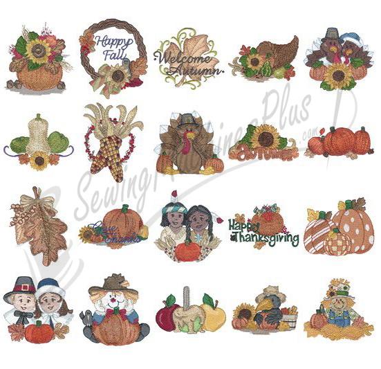 Dakota Collectibles Fall Festivities Embroidery Designs - 970243