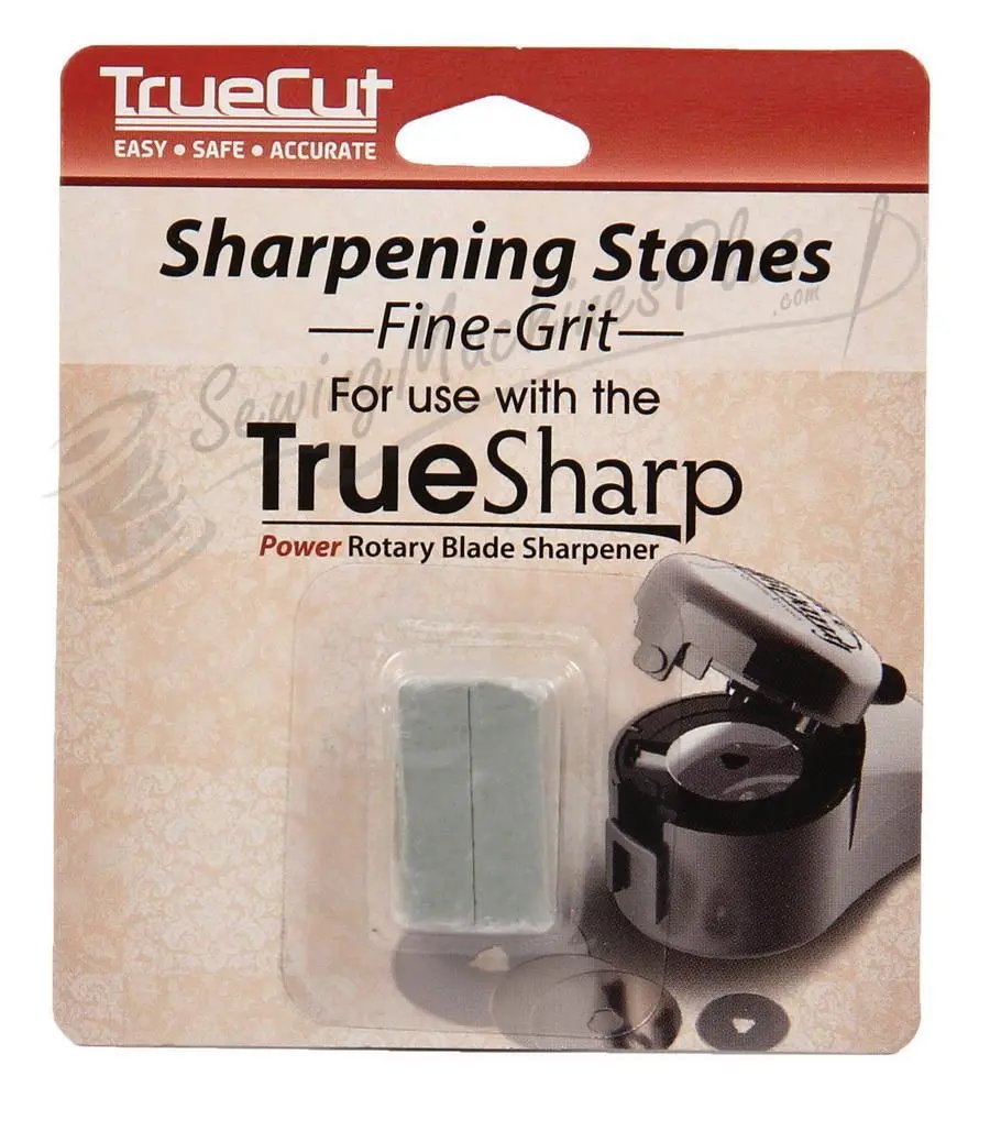 Sharpening stones set for TrueSharp rotary blade sharpener, 2 fine-grit blocks by Grace Company