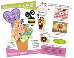Anita Goodesign Flower Power (5 Projects)
