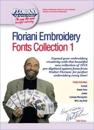 Floriani Embroidery Software Fonts Collection 1