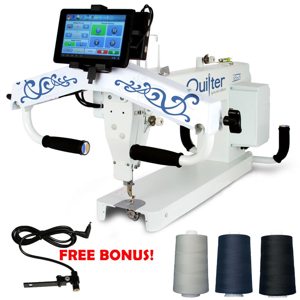 King Quilter Special Edition 18x8 Long Arm Quilting Machine with FREE Bonus