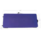 Handi Quilter FreeWay Quilt Frame in purple carrying case with embossed HandiQuilter logo