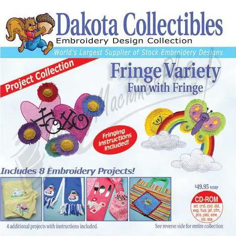 Embroidery design software Dakota Collectibles Fringe Variety CD-ROM with 8 fringe embroidery projects