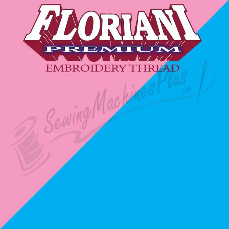 FU03 - Floriani Mixed Embroidery Thread, Pink/Turquoise, 1,100yd spool - Sewingmachinesplus.com