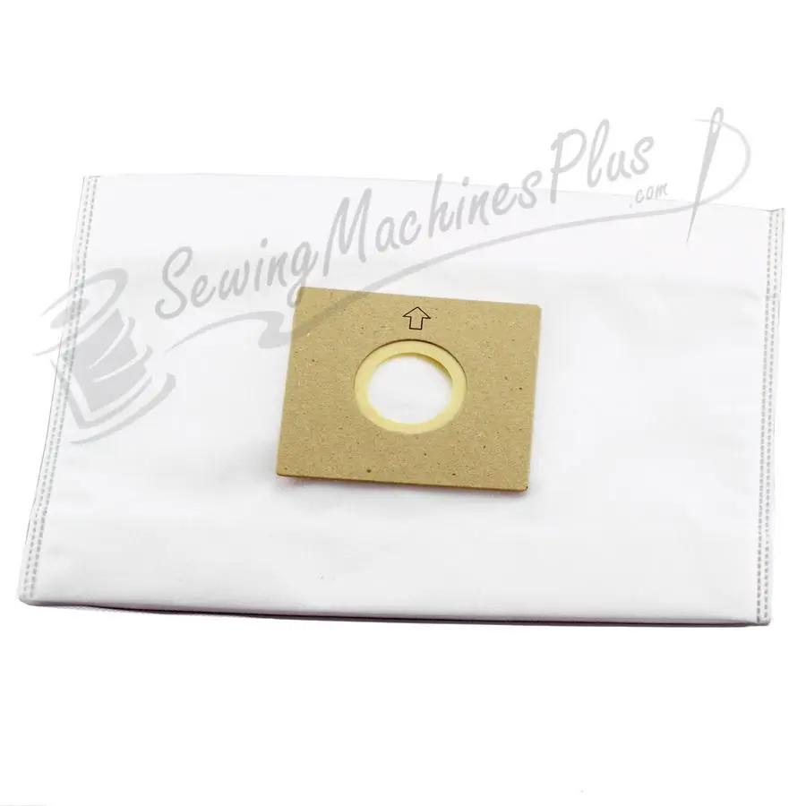 Fuller Brush vacuum bags, 6-pack HEPA media for Home Maid canisters; white bags with tan mounting insert.