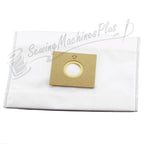 Fuller Brush vacuum bags, 6-pack HEPA media for Home Maid canisters; white bags with tan mounting insert.
