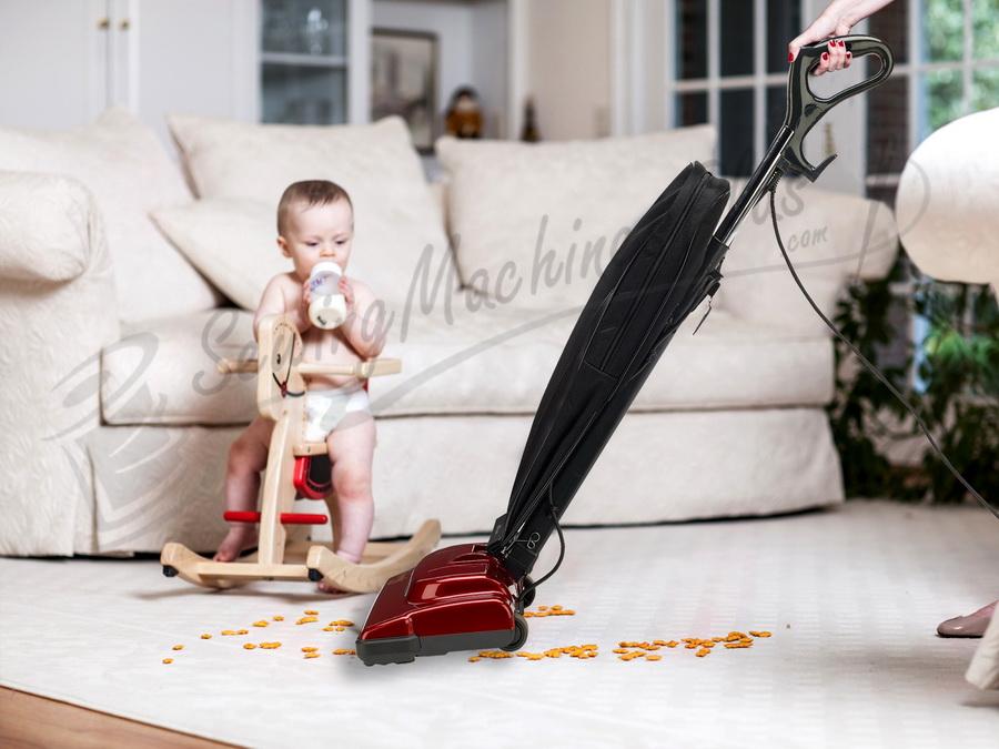 Fuller Brush Speedy Maid Ultra Lightweight Upright Vacuum (FB-SM) Red