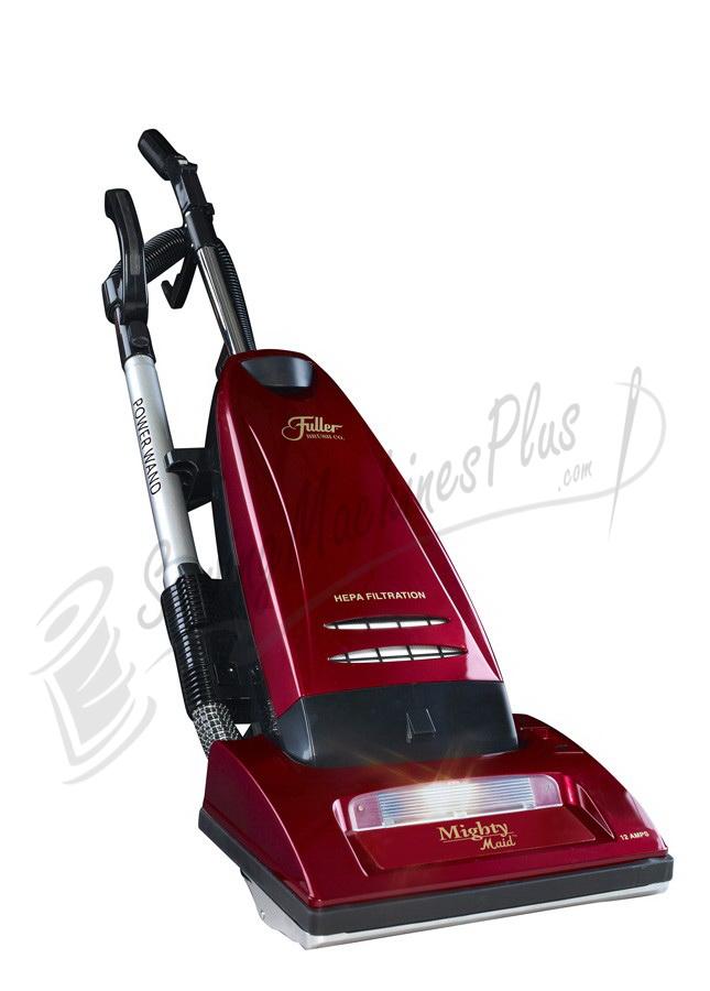 Fuller Brush Mighty Maid Upright Vacuum Cleaner with Power Wand (FB-MMPW4) Red