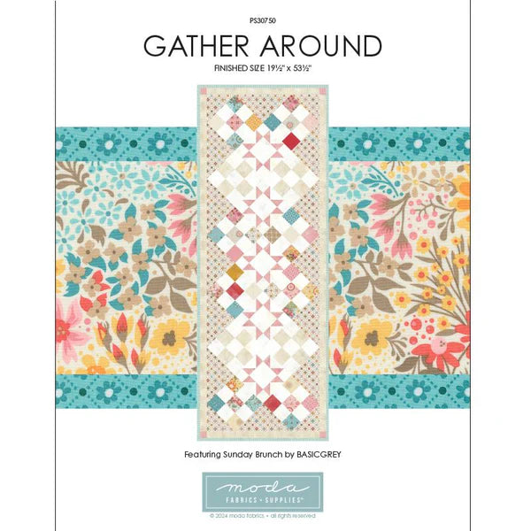 Moda Fabrics Gather Around Tablerunner Kit 19.5 x 53.5 in