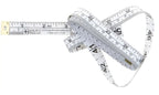 Handi Quilter Handy Helpers double-sided measuring tape HH102, white tape measure with numbered scales.