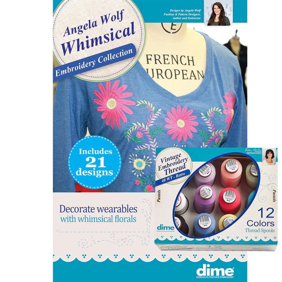 DIME Angela Wolf - Whimsical Embroidery Collection Bundle - Sewingmachinesplus.com
