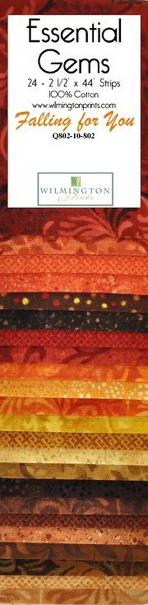 Wilmington Prints Falling For You 24 Pack - 2.5 inch x 44 inch Stiprs - Sewingmachinesplus.com