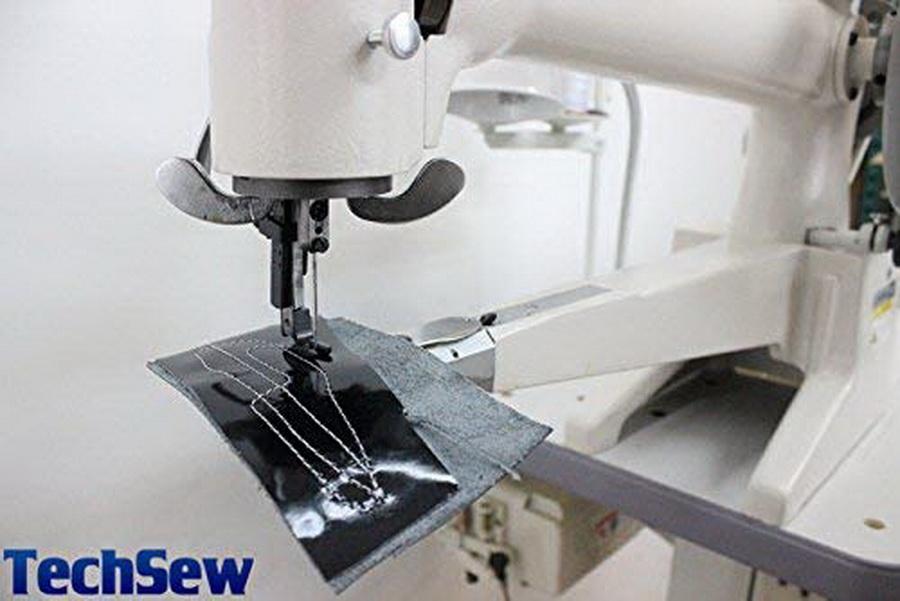 Techsew 2900L 18" Cylinder Patching Industrial Sewing Machine with Assembled Table and Motor - Sewingmachinesplus.com