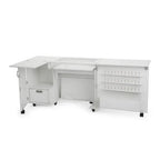 Kangaroo Sewing Furniture Wallaby II and Kookaburra Bundle Cabinet Set (Ash White) - Sewingmachinesplus.com