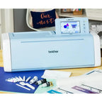 Brother ScanNCut DX SDX225 electronic cutting machine, white with blue accents