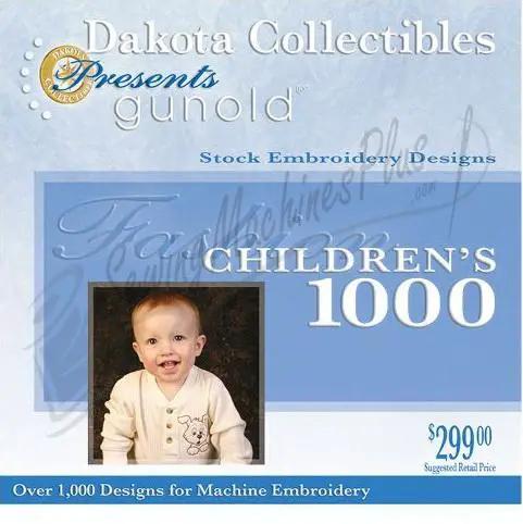 Embroidery design software box: Dakota Collectibles Gunold Children's 1000 Embroidery Designs