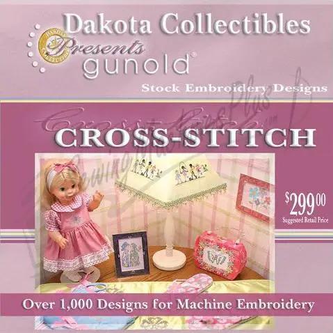 Dakota Collectibles Gunold Cross-Stitch embroidery design software with over 1,000 machine embroidery designs