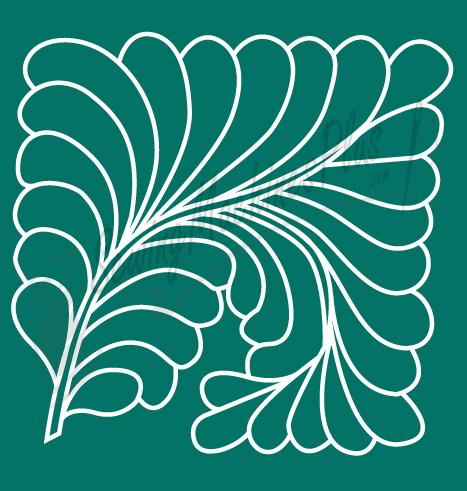 Full Line Stencil - Feather Square