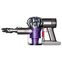 Purple handheld vacuum cleaner on a white background